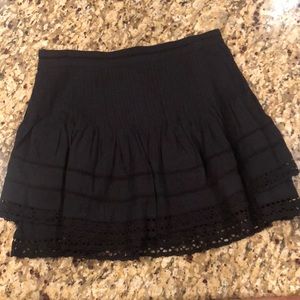 Black free people skirt. Zipper down the side.